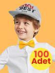 Erkek Çocuk Saten Papyon 100 Adet