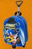 Kirpi Sonic Anaokulu Kreş Çekçekli 3D Baskılı 2-6 Yaş Tekerli Seyahat Valizi Sırt Ve Okul Çantası