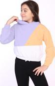 Toontoy Kız Çocuk Garnili Kapüşonlu Sweatshirt