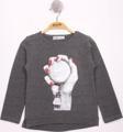 Toontoy Kız Çocuk El Baskılı T-Shirt