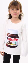 Toontoy Kız Çocuk Nutella Baskılı T-Shirt