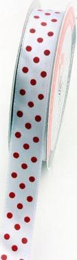 Öz-El Puantiye Baskılı Saten Kurdele, Paketlik Kurdele 1,5 Cm 5 Mt 135 016