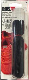Öz-El Siyah 8 Mm 75 Cm Yuvarlak Ayakkabı Bağı, Bir Çift Ayakkabı Bağcığı, Bot Bağcığı 990 160