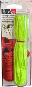 Öz-El Yeşil Fosfor Renkli 8 Mm 75 Cm Yuvarlak Ayakkabı Bağı, Bir Çift Ayakkabı Bağcığı,  990 168