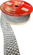 Öz-El Gümüş Rengi Fileli Kanaviçe Kurdele, Paketlik Kurdele, 2,5 Cm 3 Mt 135 085