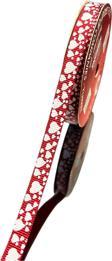 Öz-El Kalp Baskılı Gogren Kurdele, Paketlik Kurdele 1 Cm 5 Mt 140 002