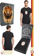 Galatasaray Orijinal Lisanslı Arma T-Shirt Gs Aslan Baskılı Hediyelik Ahşap Kutulu