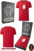 Galatasaray Orijinal Lisanslı Arma T-Shirt Hediyelik Ahşap Kutulu