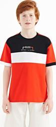 Fiesta Renk Geçişli Nakışlı Oversize Erkek Çocuk T-Shirt - 11159