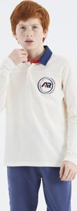 Ekru Polo Yaka Erkek Çocuk T-Shirt - 11172
