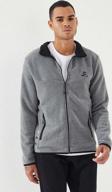 Gri Melanj Fermuarlı Sweatshirt Slim Fit Dik Yaka Erkek Polar - 87270