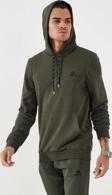 Haki Kanguru Cep Standart Kalıp Kapüşonlu Erkek Sweatshirt - 87872