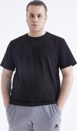 Siyah Basic Kısa Kol O Yaka Büyük Beden Erkek T-Shirt - 88072