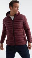 Bordo Fermuarlı Standart Kalıp Soğuğa Dayanıklı Erkek Şişme Mont - 88167