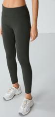 Haki Yüksek Bel Termal Slim Fit Dar Paça Kadın Tayt - 94577