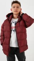 Lela İçi Peluş Astarlı Çıkarılabilir Kapüşonlu Şişme Erkek Çocuk Mont 576220K BORDO
