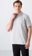 Taş Basic Logolu Standart Kalıp Triko Polo Yaka Erkek T-Shirt - 87748