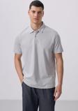 Taş Basic Göğüs Logolu Standart Kalıp Triko Polo Yaka Erkek T-Shirt - 87768