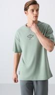 Açık Yeşil Pamuklu Kalın Yumuşak Dokulu Oversize Fit Baskılı Erkek T-Shirt - 88325
