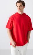 Fiesta Pamuklu Kalın Yumuşak Dokulu Oversize Fit Basic Erkek T-Shirt - 88352