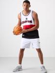 Siyah Polyester Nefes Alan Dokulu İnce Esnek Standart Fit Erkek Basketbol Atlet - 88395