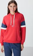 Fiesta Kompakt Pamuklu Kalın Pürüzsüz Dokulu Kapüşonlu Oversize Fit Kadın Sweatshirt - 97290