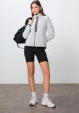 Taş Kalın Yumuşak Dokulu Kapüşonlu Standart Fit Nakışlı Polar Kadın Sweatshirt -97287