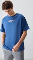 Parlament %100 Pamuk Kalın Yumuşak Dokulu Oversize Fit Baskılı Erkek T-Shirt - 88356