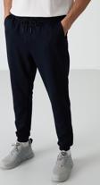 Lacivert Pamuklu Yumuşak Dokulu Comfort Fit Nakışlı Erkek Jogger - 82123