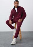 Erguvan Kalın Yumuşak Dokulu Comfort Fit Nakışlı Erkek Eşofman Takım - 85269