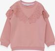 Breeze Kız Çocuk Sweatshirt Güpürlü 4-8 Yaş, Gülkurusu