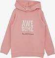 Breeze Kız Çocuk Sweatshirt Kapüşonlu Simli Yazı Baskılı 5-10 Yaş, Gülkurusu