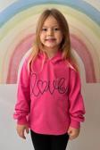 Breeze Kız Çocuk Sweatshirt Nakışlı Yazı Baskılı 2-6 Yaş, Pembe