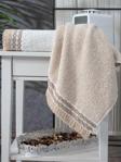 Sevim Püskül Dantelli El Yüz Havlusu 50 X 85 Cm 2 Adet Bej Ekru - Yumuşak Ve Su Emici