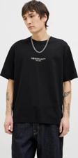 Jack&Jones Erkek Jorıslıngton Bisiklet Yaka Kısa Kollu %100 Pamuk T-Shirt 12273157 Siyah