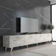Mobilya Gezegeni Maer Gold Tv Ünitesi 210 Cm Efes Mermer Renk