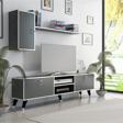 Mobilya Gezegeni Directory Tv Ünitesi Antrasit Gümüş 160 Cm