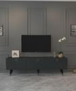 Mobilya Gezegeni Mint Tv Ünitesi 180 Cm Antrasit Gümüş