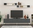 Mobilya Gezegeni Line Tv Ünitesi Beyaz-Antrasit 180 Cm - X3132