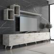 Mobilya Gezegeni Meer Gold Tv Ünitesi 210 Cm Efes Mermer