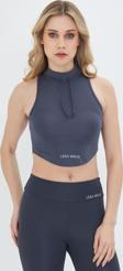 Lesa Wear Soft Touch Bedene Oturan İp Detaylı Sporcu Crop Sütyeni