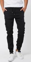 Slim Fit  Yandan Cepli Bel Bağcıklı, Paçaları Lastikli Esnek Kargo Erkek Pantolon