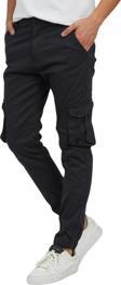 Kargo Cepli, Fermuarlı Paça Lastikli Esnek Kumaş Slim Fit  Gabardin Erkek Kargo Pantolon