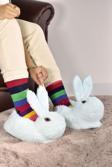 Modaonn Tavşan Figürlü Peluş Ev Pandufu Unisex