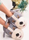 Modaonn Unisex Köpek Figürlü Peluş Panduf Ev Pandufu Ev Botu