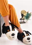 Modaonn Unisex Köpek Figürlü Peluş Panduf Ev Pandufu Ev Botu