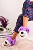 Modaonn Unisex Köpek Figürlü Peluş Panduf Ev Pandufu Ev Botu