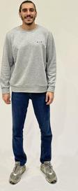 Süperlife Erkek Bisiklet Yaka Rahat Kalıp 3 iplik Kalın AİR Nakışlı  Sweatshirt SPR24SW33