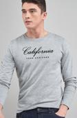 Süperlife Erkek Uzun Kollu California Baskılı Baskılı Tshırt SPR25TS38