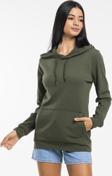Süperlife Kadın Kapşonlu Oversize Fit İnce Sweatshirt spr21k55